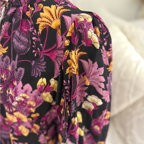 Kobi Halperin Floral Blouse - Black and Purple - Picture 15 of 16